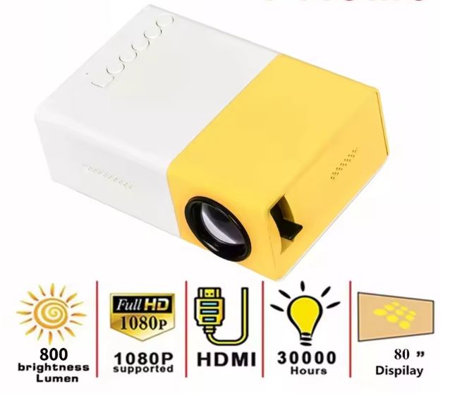 Mini Proyector LED Portátil - Cine en Casa Compacto