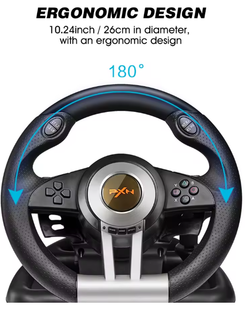Volante de Carreras PXN con Pedales y Palanca de Cambios - Imagen 2