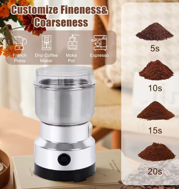 Molino Eléctrico de Acero Inoxidable para Café, Semillas y Especias - Imagen 2